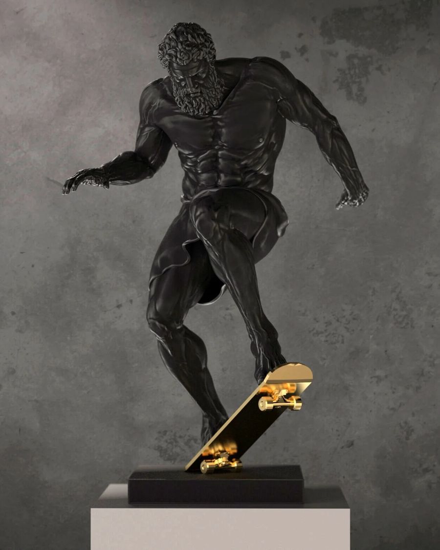 Skateboard — Emre Yusufi heykeli